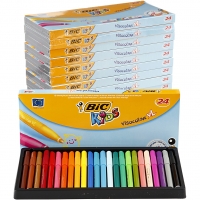 BIC Visa Color Tusch, streg 3 mm, ass. farver, 12x24stk./ 1 pk.