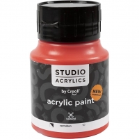 Creall Studio Akrylmaling, halvdækkende, vermillion (10), 500 ml/ 1 fl.