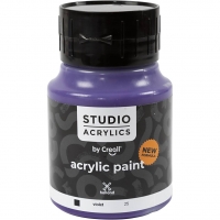 Creall Studio Akrylmaling, dækkende, violet (25), 500ml/ 1 fl.