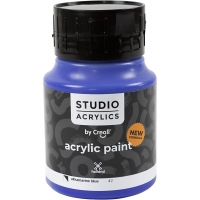 Creall Studio Akrylmaling, halvdækkende, ultramarine blue (42), 500ml/ 1 fl.