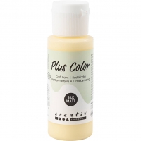 Plus Color Hobbymaling, lys gul, 60ml/ 1 fl.