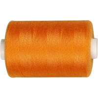 Polyester Sytr&aring;d, polyester, orange, 1000 m/ 1 rl.