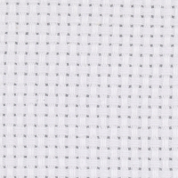 Aidastof, str. 50x50 cm, 43 tern pr. 10 cm, hvid, 1stk./ 1 stk.