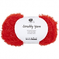 Scrubbygarn, L: 90 M, r&oslash;d, 50 g/ 1 ngl.