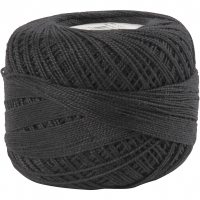 Merceriseret Bomuldsgarn, sort, 20 g/ 1 ngl.