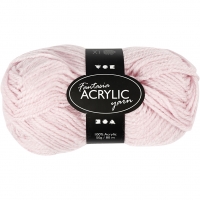 Fantasia Polyacrylgarn, L: 80 M, lyserød, 50 g/ 1 ngl.