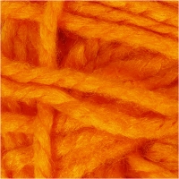 Fantasia Polyacrylgarn, L: 35 m, Maxi, neon orange, 50g/ 1 ngl.