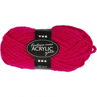 Fantasia Polyacrylgarn, L: 35 m, Maxi, fuchsia, 50g/ 1 ngl.