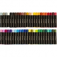 Oliepastel, L: 7 cm, tykkelse 11 mm, ass. farver, 48 stk./ 1 pk.