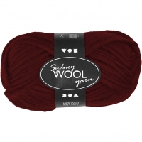 Sydney Uldgarn, L: 50 M, vinrød, 50 g/ 1 ngl.