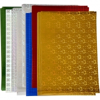 Holografipapir, A4, ark 210x297 mm, 120 g, 80 ass. ark/ 1 pk.