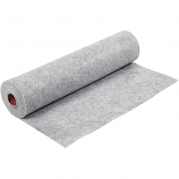 Hobbyfilt, B: 45 cm, tykkelse 1,5-2 mm, meleret, 180-200 g, grå, 5 m/ 1 rl.