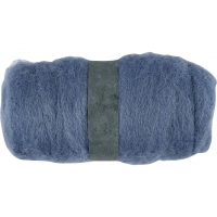 Kartet Uld, himmelbl&aring;, 100 g/ 1 bdt.