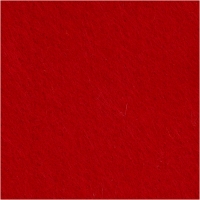 Hobbyfilt, 42x60 cm, tykkelse 3 mm, rød, 1ark/ 1 ark