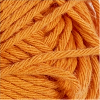 Bomuldsgarn, L: 80-85 m, orange, 50g/ 1 ngl.