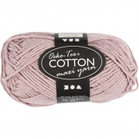 Bomuldsgarn, nr. 8/8, L: 80-85 M, pind 4-4,5, lavendel, 50 g/ 1 ngl.