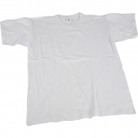 T-shirt, B: 32 cm, str. 3-4 år, rund hals, 145 g, hvid, 1stk./ 1 stk.