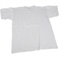 T-shirt, B: 55 cm, str. large , rund hals, 145 g, hvid, 1stk./ 1 stk.