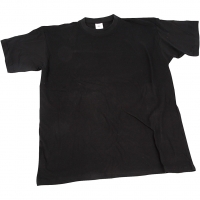 T-shirt, B: 40 cm, str. 7-8 år, rund hals, 145 g, sort, 1stk./ 1 stk.