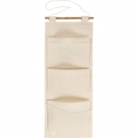 Lommeophæng, H: 75 cm, B: 30 cm, 145 g, lys natur, 1 stk.