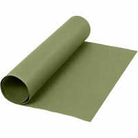 Læderpapir, B: 50 cm, ensfarvet, 350 g, grøn, 1m/ 1 rl.