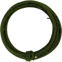 Jute wire, tykkelse 2-4 mm, grøn, 3m/ 1 pk.