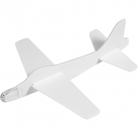 Flyvemaskiner, L: 19 cm, B: 17,5 cm, hvid, 2stk./ 1 pk.