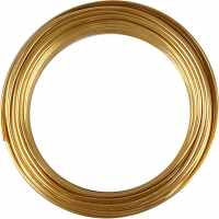 Bonzaitråd, rund, tykkelse 3 mm, guld, 29m/ 1 rl.