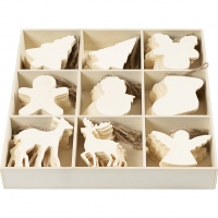 Juleoph&aelig;ng, ass. gaver, str. 7-9 cm, tykkelse 4 mm, 90 stk./ 1 pk.