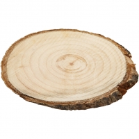 Træskiver, str. 9,5x6 cm, tykkelse 6 mm, 12stk./ 1 pk.