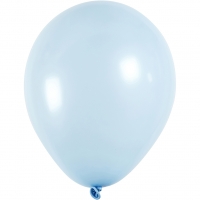 Balloner, runde, diam. 23 cm, lyseblå, 10stk./ 1 pk.