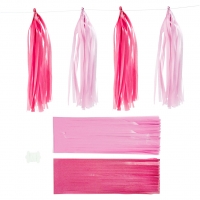 Kvast, str. 12x35 cm, pink, lyserød, 12stk./ 1 pk.