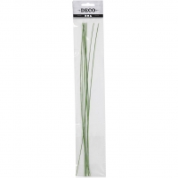 Blomsterstængel, L: 30 cm, diam. 0,6 mm, grøn, 20stk./ 1 pk.
