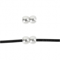 Smykkelås, L: 10 mm, B: 6 mm, hulstr. 2,1 mm, forsølvet, 1 stk.
