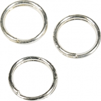 Splitring, diam. 5 mm, forsølvet, 30 stk./ 1 pk.