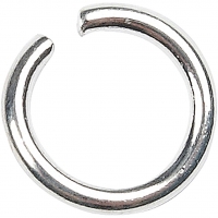 O-ring, str. 7 mm, tykkelse 1 mm, forsølvet, 400stk./ 1 pk.