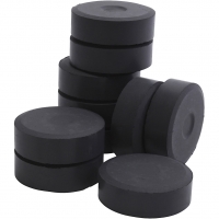 Temperablokke, H: 19 mm, diam. 57 mm, sort, 10 stk./ 1 pk.