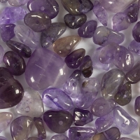 Krystalperler, Ametyst, diam. 7-12 mm, hulstr. 1 mm, ca. 63 stk., lilla, 63 stk./ 1 pk.