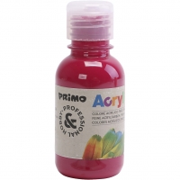 Hobbymaling mat, primær rød, 125 ml/ 1 fl.