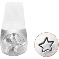 Prægestempel, Stjerne, L: 65 mm, str. 3 mm, 1stk./ 1 stk.