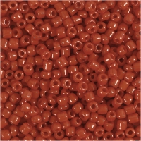 Rocaiperler, diam. 3 mm, str. 8/0 , hulstr. 0,6-1,0 mm, mørk rød, 500g/ 1 pk.