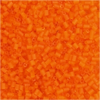 Rocaiperler 2-cut, diam. 1,7 mm, str. 15/0 , hulstr. 0,5 mm, transparent orange, 500g/ 1 ps.