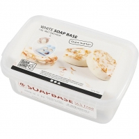 Hvid Sæbemasse med Sheasmør, hvid, 1 kg