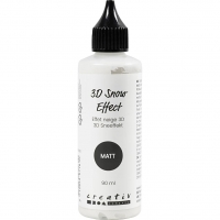 3D Sneeffekt, mat, hvid, 90 ml/ 1 fl.