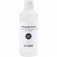 Decoupagelak, Til glas og porcel&aelig;n, 250 ml/ 1 fl.
