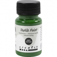 Tekstilmaling, halvd&aelig;kkende, gr&aelig;sgr&oslash;n, 50 ml/ 1 fl.