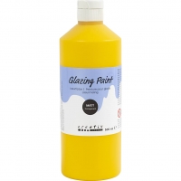 Lasurmaling, mat, transparent, gul, 500 ml/ 1 fl.