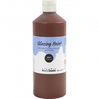 Lasurmaling, mat, transparent, brun, 500 ml/ 1 fl.