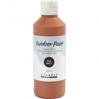 Udend&oslash;rsmaling, silkemat, d&aelig;kkende, antique red, 250 ml/ 1 fl.