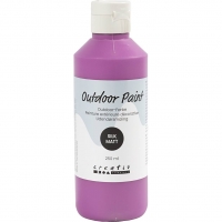 Udend&oslash;rsmaling, silkemat, d&aelig;kkende, lilla, 250 ml/ 1 fl.